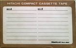 Compact Cassette Hitachi 60 Type I Normal 1966 Japan