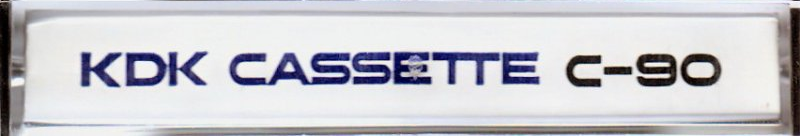Compact Cassette KDK 90 Type I Normal 1974 Hong Kong