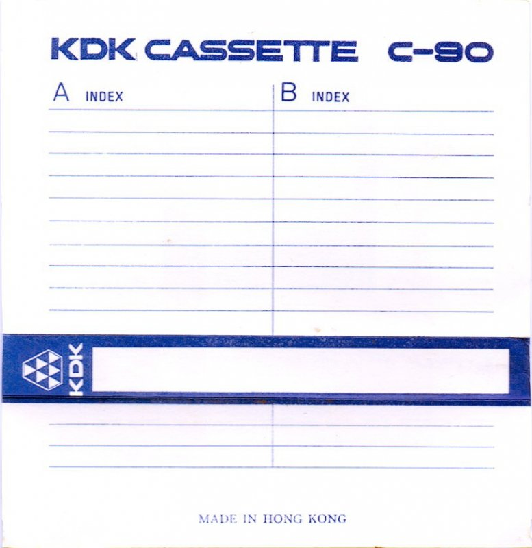 Compact Cassette: Unknown KDK -  90