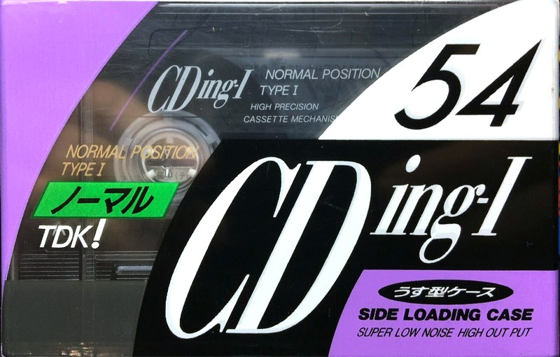3 pack TDK CDing 1 54 "CDING1-54X3R" Type I Normal 1992 Japan