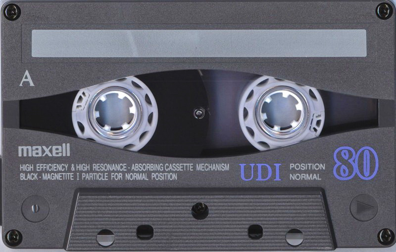 Compact Cassette Maxell UDI / UD1 80 "UD1-80J" Type I Normal 1995 Japan