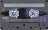 Compact Cassette Maxell UDI / UD1 80 "UD1-80J" Type I Normal 1995 Japan