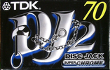 Compact Cassette TDK DJ2 Disc Jack 70 "DJ2-70EA" Type II Chrome 1997 Europe