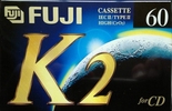 Compact Cassette Fuji K2 60 Type II Chrome 1995 Europe