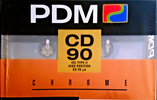 Compact Cassette PDM CD 90 Type II Chrome 1990 Europe