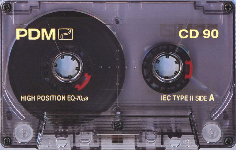Compact Cassette PDM CD 90 Type II Chrome 1990 Europe