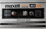 Compact Cassette Maxell MX 46 Type IV Metal 1980 Japan