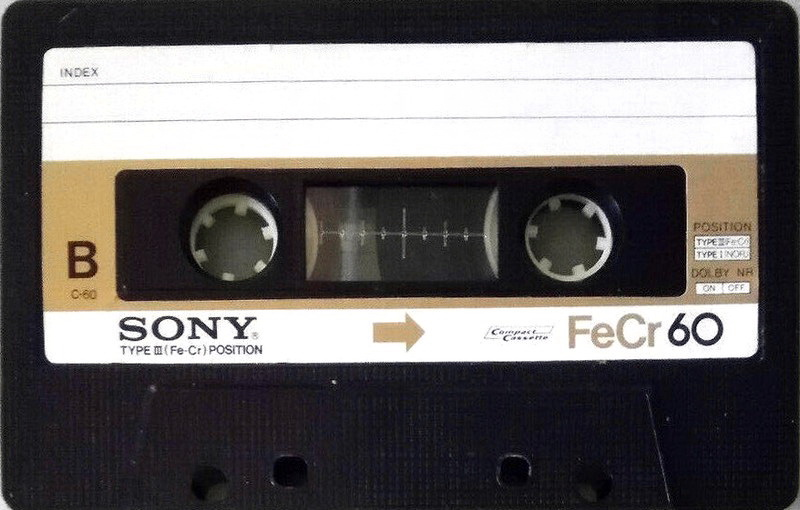 Compact Cassette Sony FeCr 60 Type III Ferro Chrome 1978 Germany