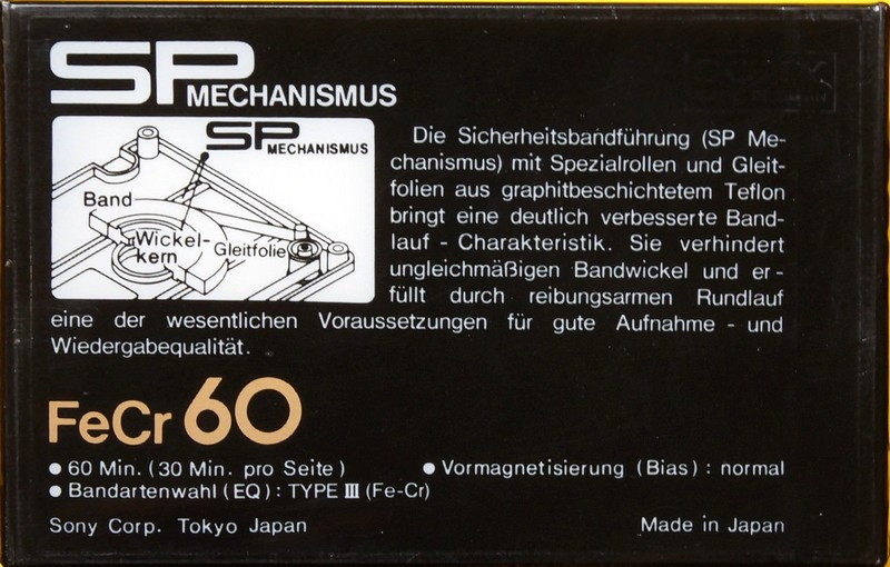 Compact Cassette: Sony  - FeCr 60