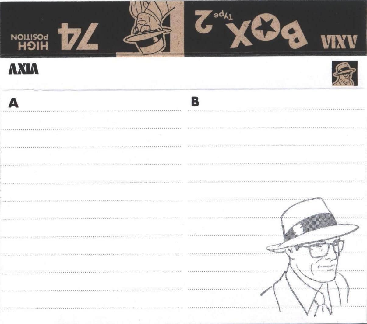 Compact Cassette AXIA Box 2 74 "BOX2A 74" Type II Chrome 1995 Japan