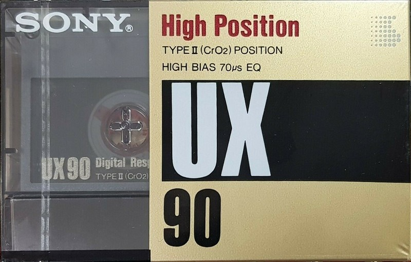 Compact Cassette Sony UX 90 Type II Chrome 1989 Japan