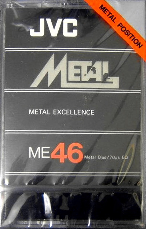 Compact Cassette JVC Metal / ME 46 "ME46" Type IV Metal 1981 USA