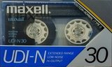 Compact Cassette Maxell UDI-N 30 Type I Normal 1985 Japan