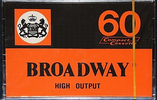Compact Cassette Broadway 60 Type I Normal 1982 Hong Kong