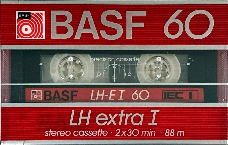 Compact Cassette BASF LH Extra I 60 "LH-E I" Type I Normal 1985 North America
