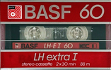 Compact Cassette BASF LH Extra I 60 "LH-E I" Type I Normal 1985 North America