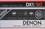 Compact Cassette Denon DX1 60 Type I Normal 1983 Near East