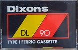 Compact Cassette Dixons DL 90 Type I Normal 1979 UK
