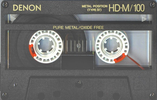 Compact Cassette Denon HD-M 100 Type IV Metal 1988 Europe, USA
