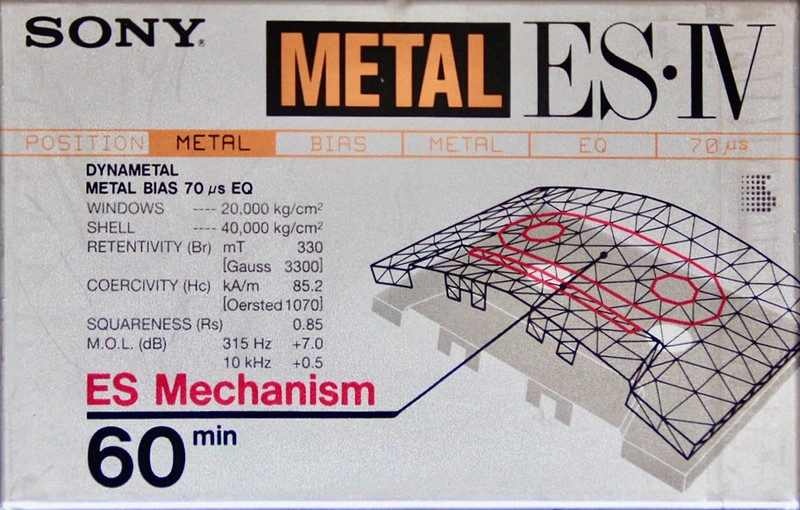 Compact Cassette: Sony  - Metal ES-IV 60