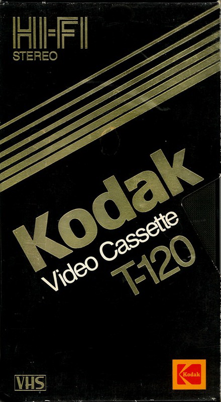 VHS, Video Home System Kodak Hi-Fi 120 "HFT-120" Type I Normal 1985 USA