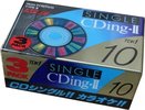 3 pack TDK CDing 2 10 "CD2-10X3A Single" Type II Chrome 1997 Japan