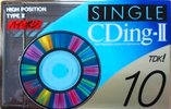 3 pack TDK CDing 2 10 "CD2-10X3A Single" Type II Chrome 1997 Japan