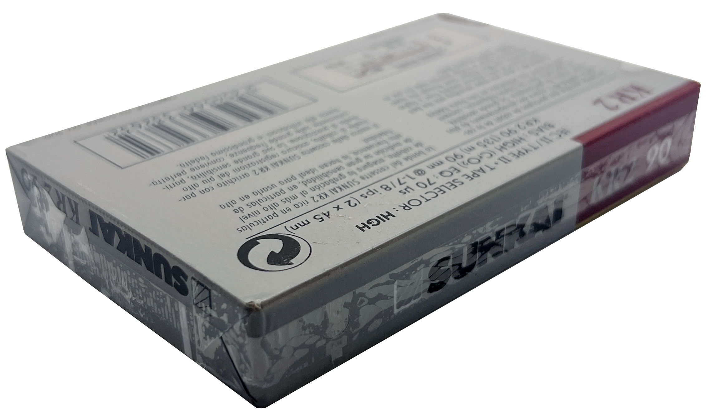Compact Cassette Sunkai KR2 90 Type II Chrome 1988 Europe