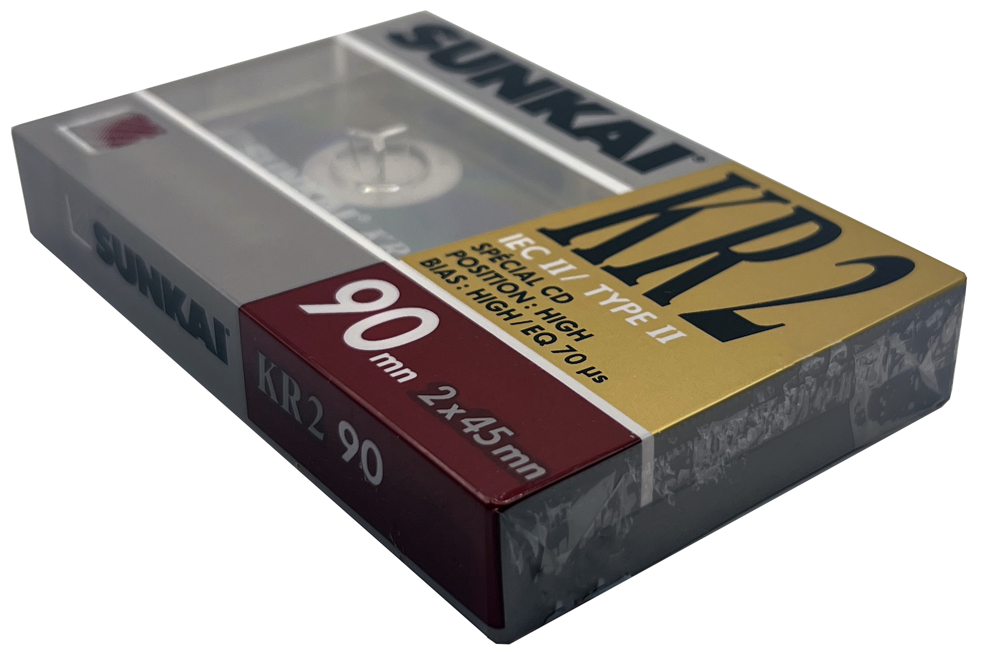 Compact Cassette Sunkai KR2 90 Type II Chrome 1988 Europe