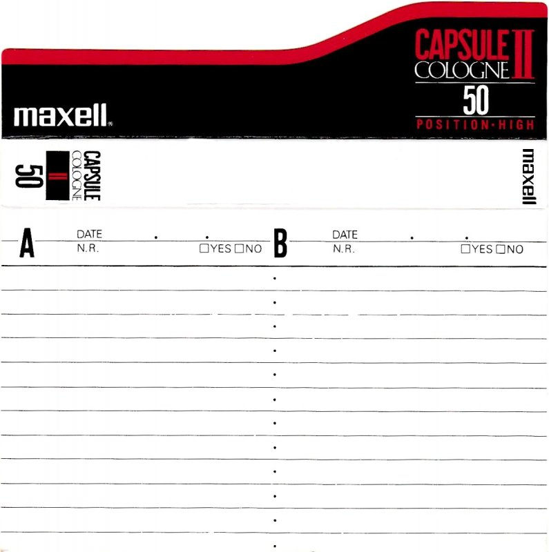 Compact Cassette: Maxell / Hitachi Maxell - Cologne 50