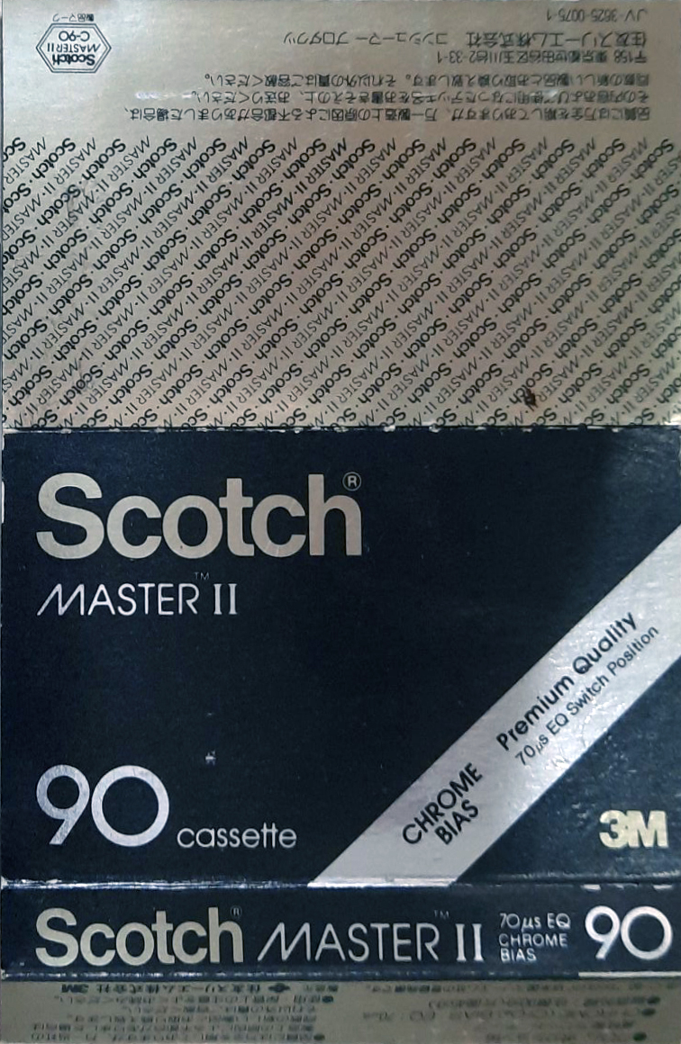 Compact Cassette Scotch Master II 90 Type II Chrome 1981 Japan