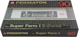 Compact Cassette Permaton Super Ferro I 90 Type I Normal 1987 Europe