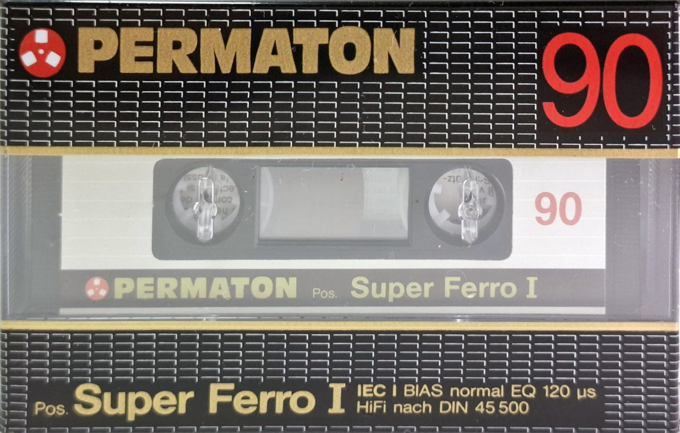 Compact Cassette Permaton Super Ferro I 90 Type I Normal 1987 Europe