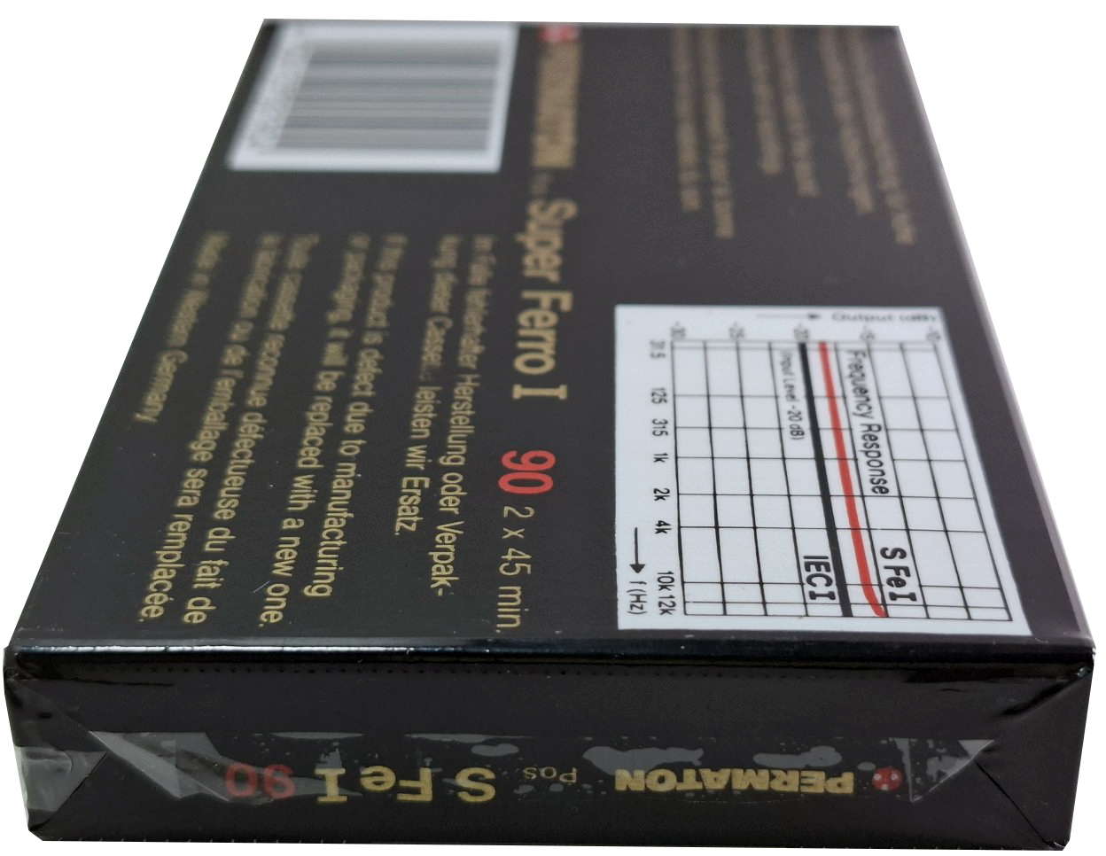 Compact Cassette Permaton Super Ferro I 90 Type I Normal 1987 Europe