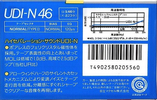 Compact Cassette Maxell UDI-N 46 Type I Normal 1985 Japan