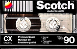 Compact Cassette Scotch CX 90 Type II Chrome 1990 North America