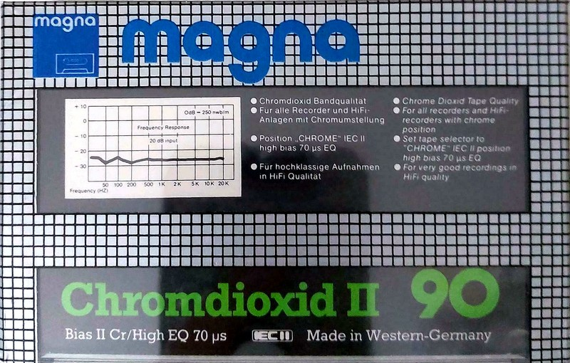 Compact Cassette Magna Chromdioxid II 90 Type II Chrome 1984 Europe