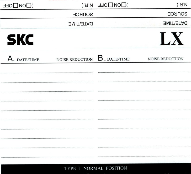 Compact Cassette: Sunkyong Magnetic Limited (SKM) SKC - LX 60