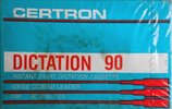 Compact Cassette Certron D / Dictation 90 Type I Normal 1989 USA