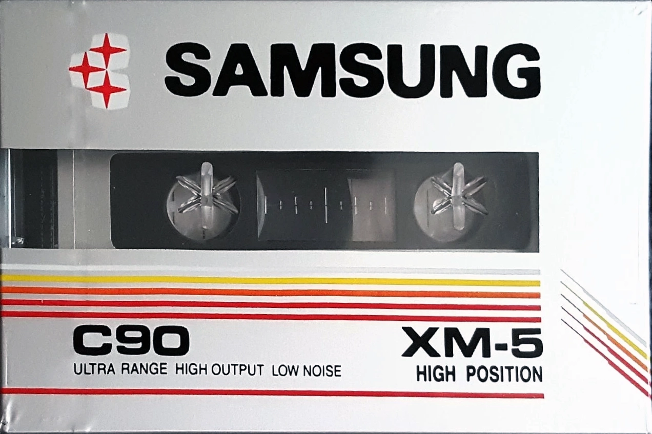 Compact Cassette Samsung XM-5 90 Type II Chrome 1985 Europe