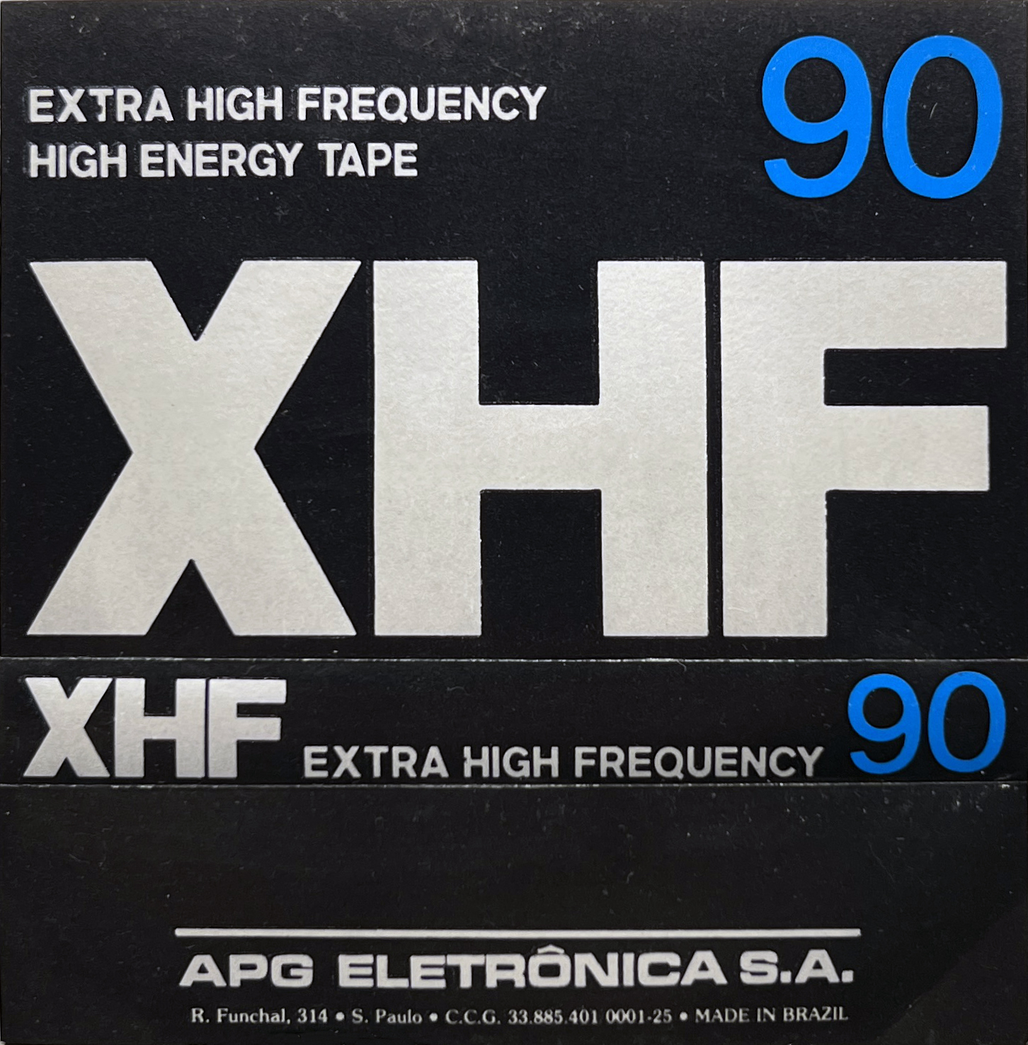 Compact Cassette APG Eletronica XHF 90 Type I Normal Brazil