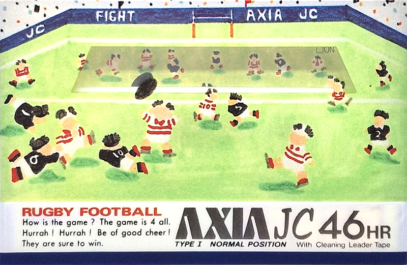 Compact Cassette AXIA JC 46 "JC 46 HR Rugby Football" Type I Normal 1986 Japan