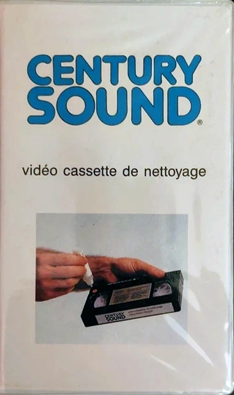 VHS, Video Home System Century Sound Cleaning Cassette France