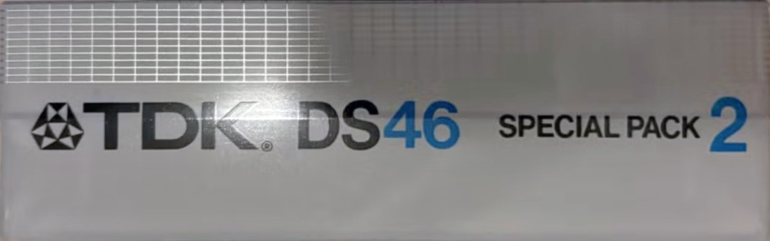 2 pack TDK DS 46 "DS-46X2" Type I Normal 1984 Japan
