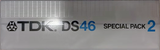 2 pack TDK DS 46 "DS-46X2" Type I Normal 1984 Japan
