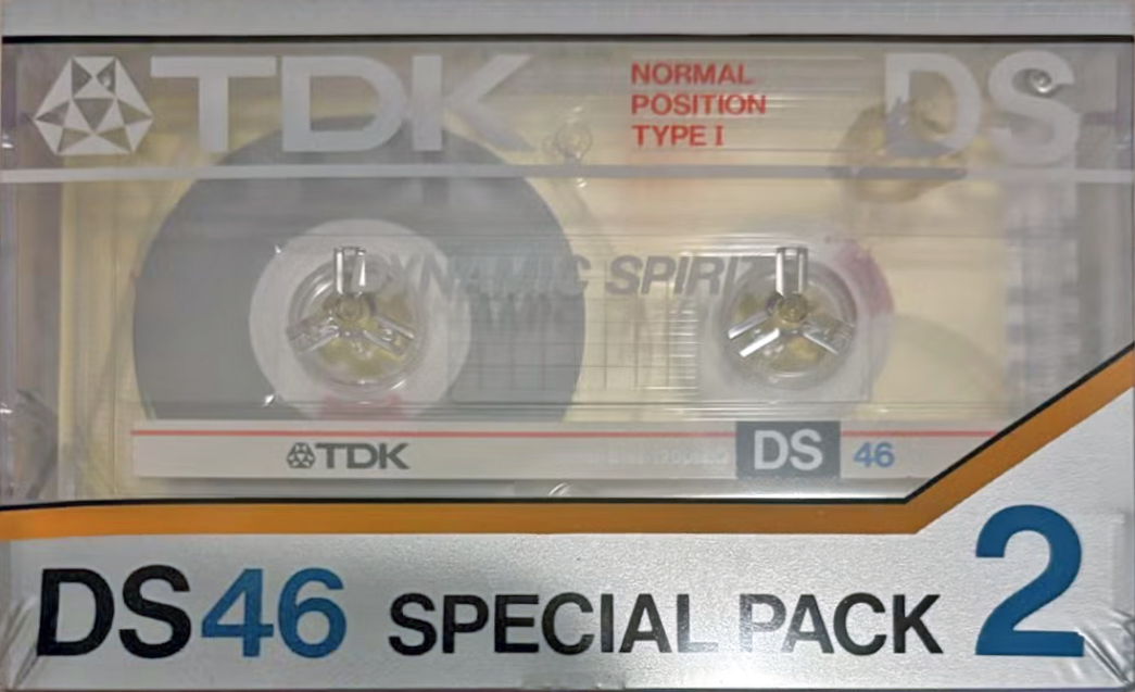 2 pack TDK DS 46 "DS-46X2" Type I Normal 1984 Japan