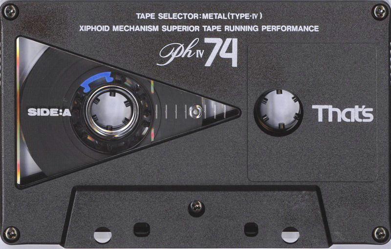 Compact Cassette Thats PH-IV 74 Type IV Metal 1989 Japan