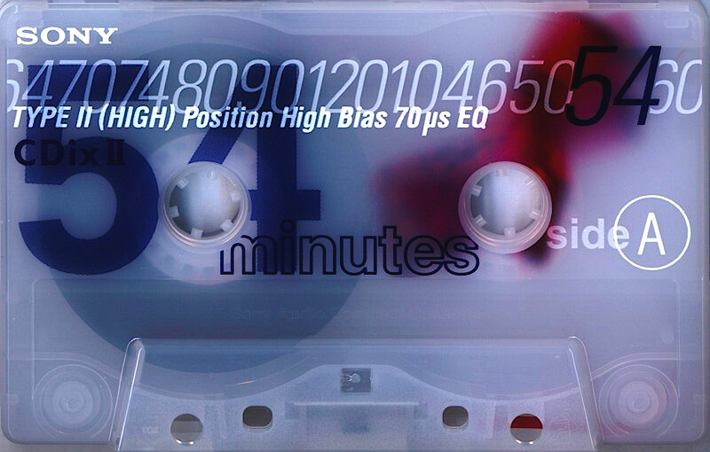 Compact Cassette Sony CDix II 54 "C-54CDX2F" Type II Chrome 1998 Japan