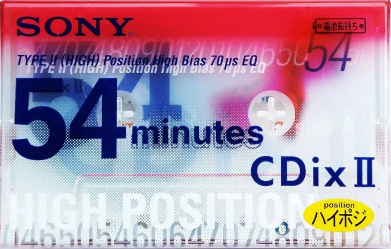 Compact Cassette: Sony  - CDix II 54