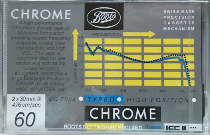 Compact Cassette: ICM Boots - Chrome 60